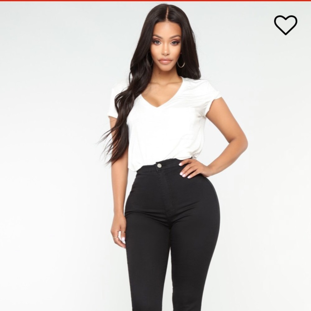 Black high waisted fashion nova jeans